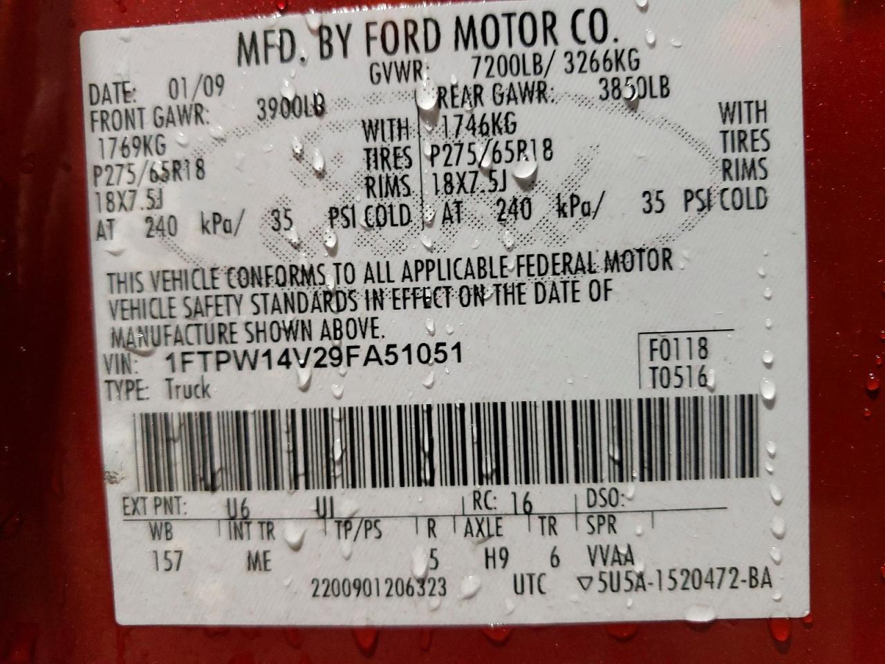 2009 FORD F-150