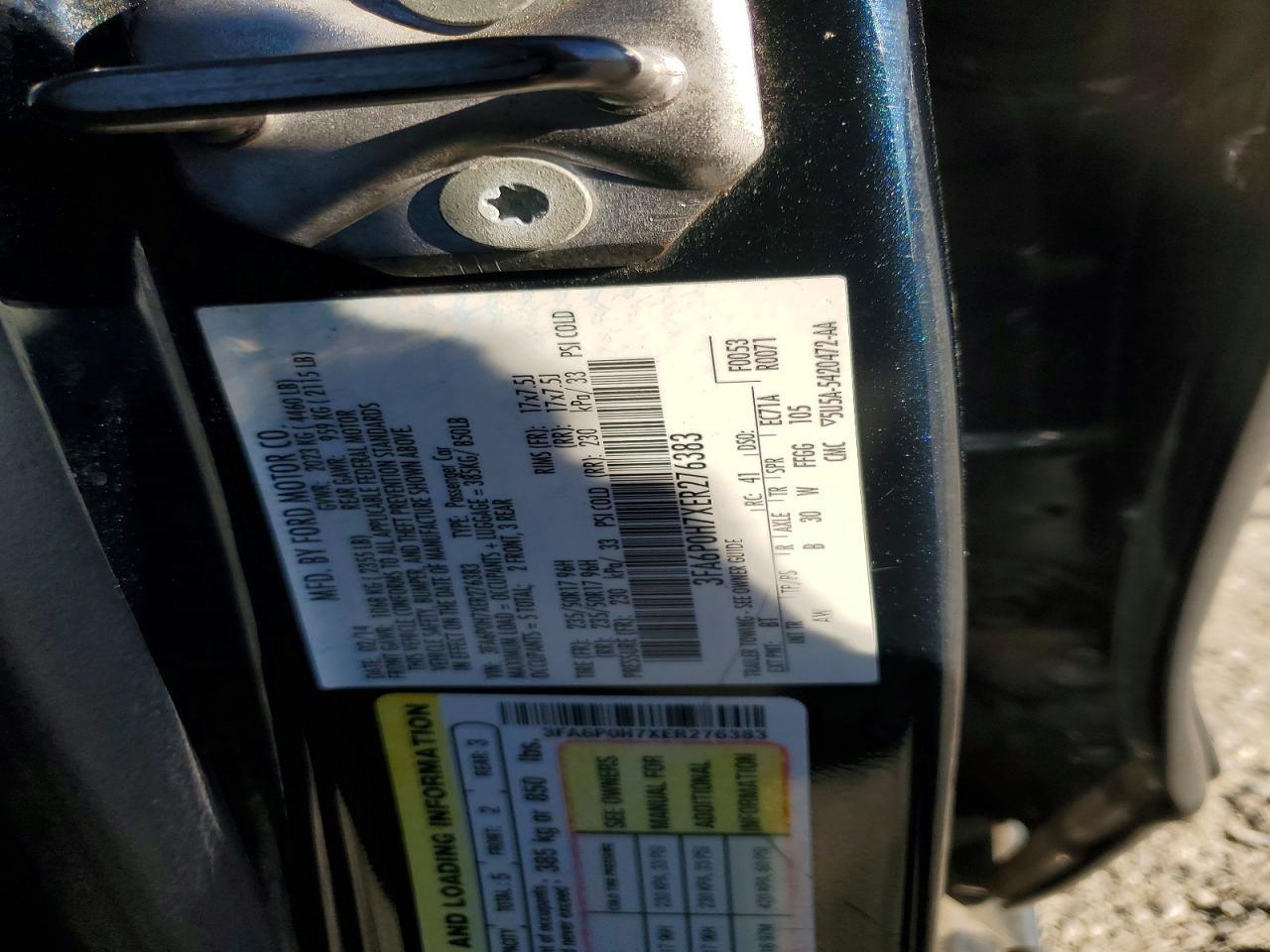 2014 FORD FUSION