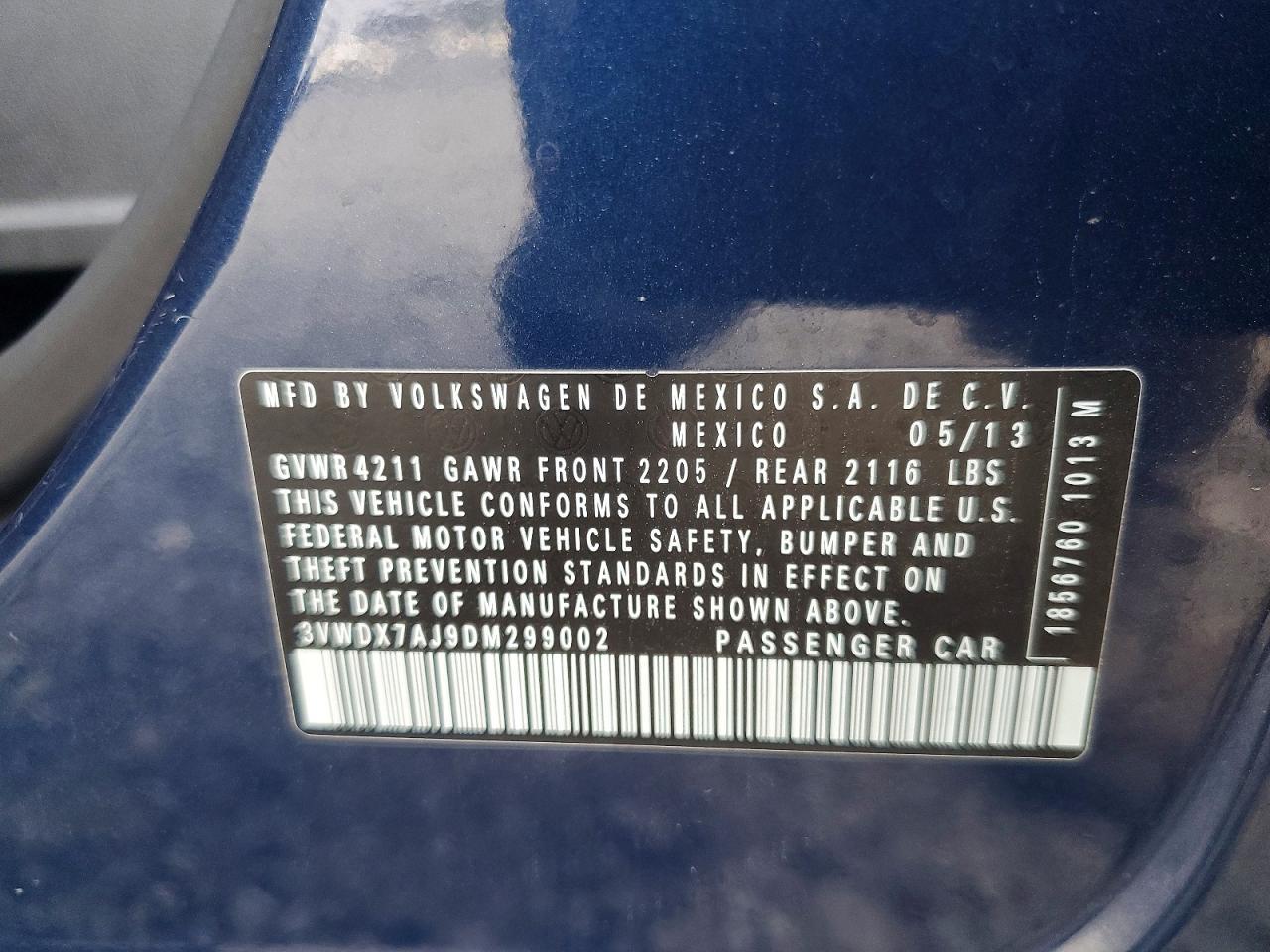 2013 VOLKSWAGEN JETTA
