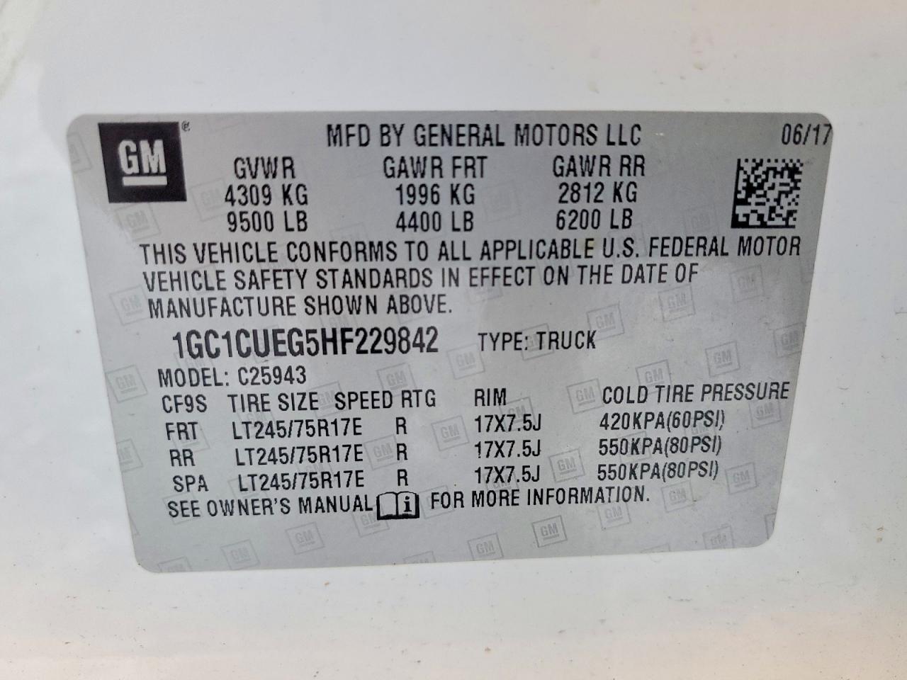 2017 CHEVROLET Silverado 2500