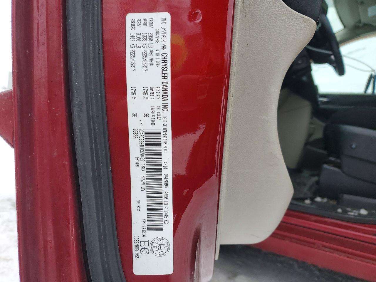 2014 DODGE GRAND CARAVAN