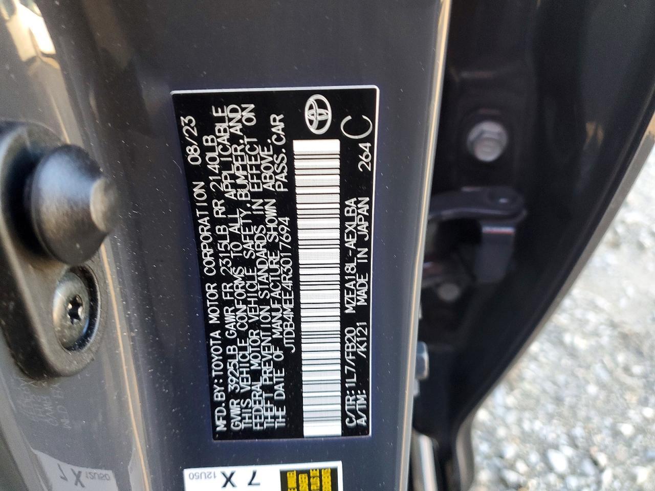 2024 TOYOTA COROLLA