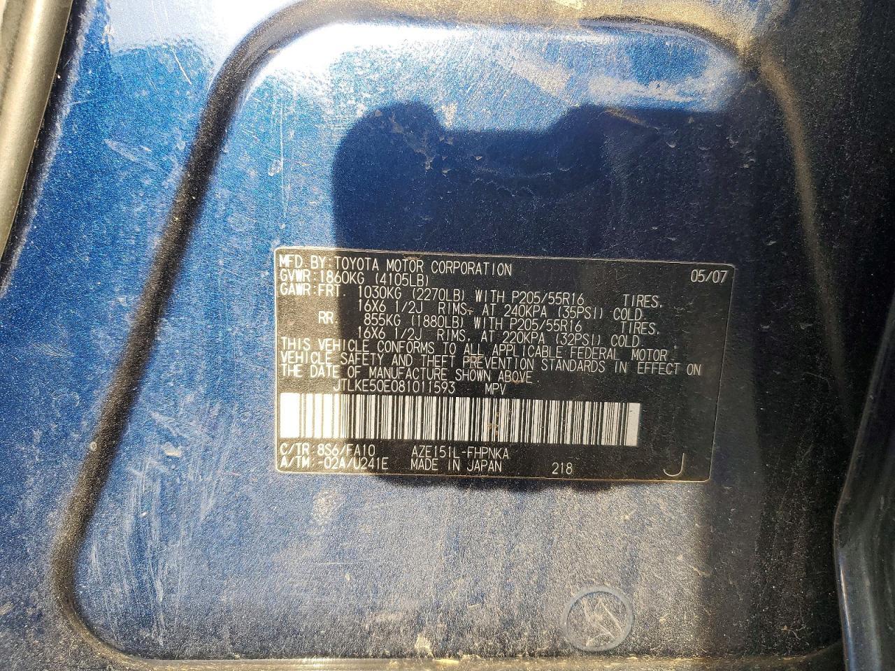 2008 TOYOTA SCION