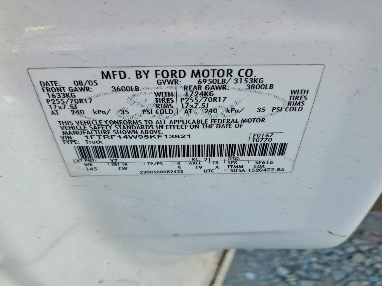 2005 FORD F-150
