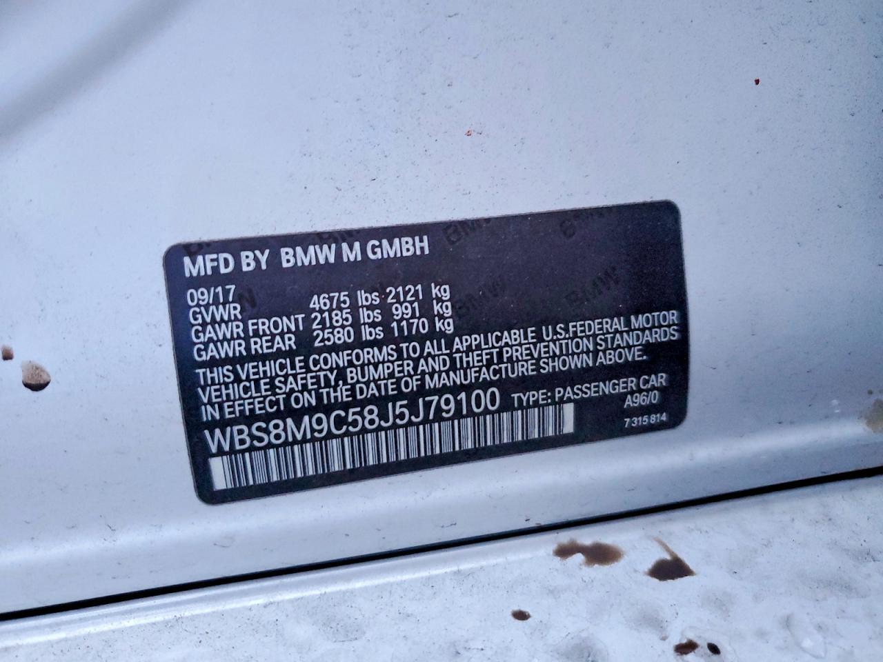 2018 BMW M3