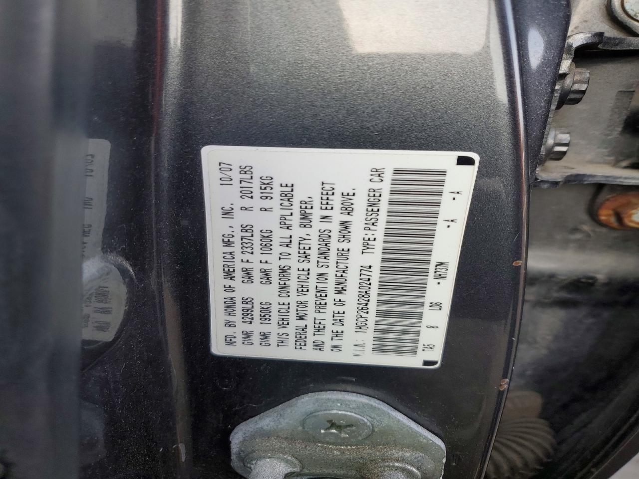 2008 HONDA ACCORD
