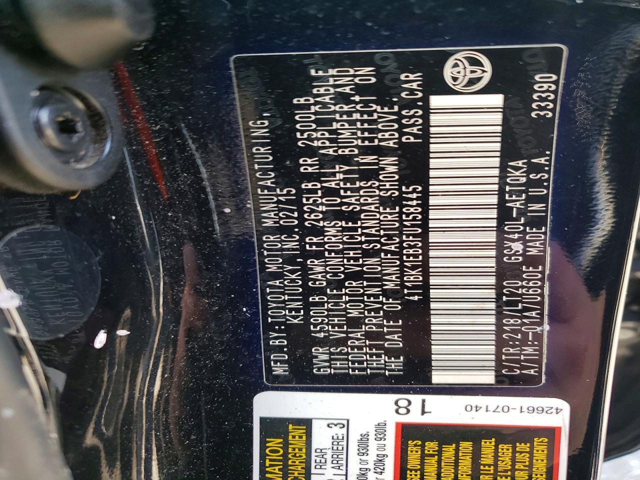 2015 TOYOTA Avalon