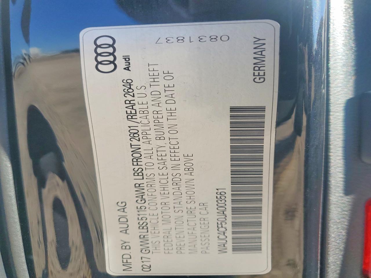 2018 AUDI S5