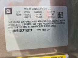 2012 CHEVROLET MALIBU