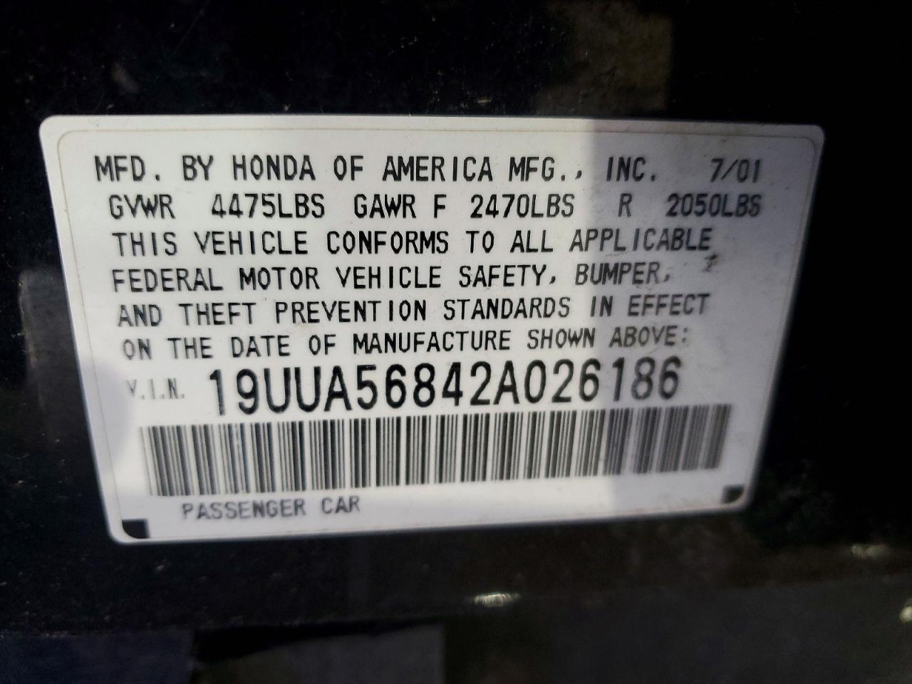 2002 ACURA TL