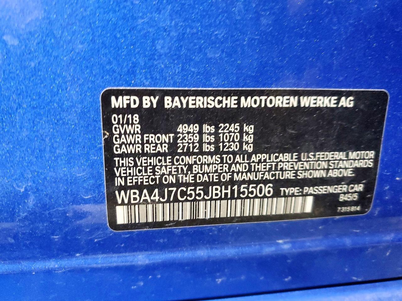 2018 BMW 4 Series