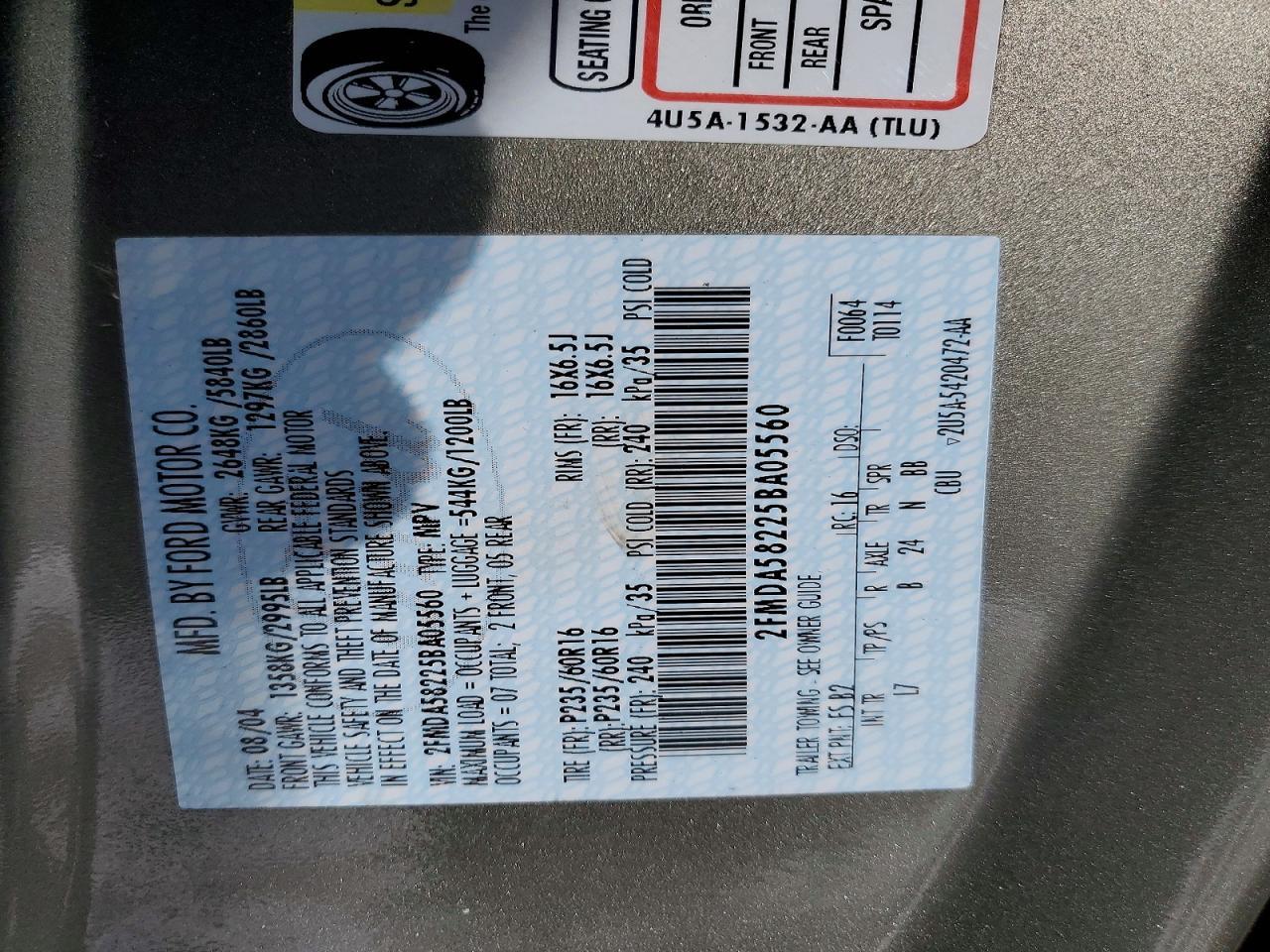 2005 FORD Freestar