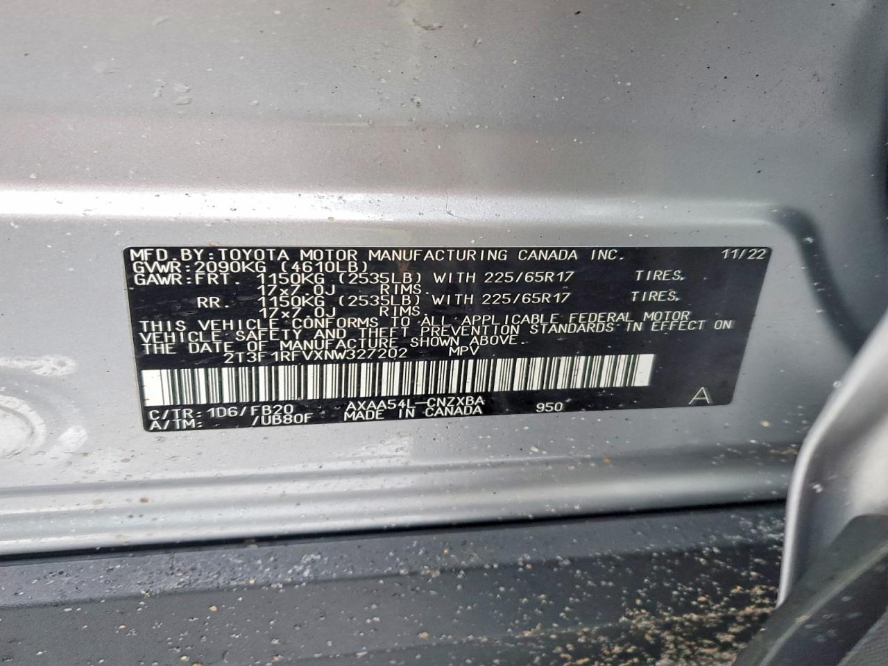 2022 TOYOTA RAV4