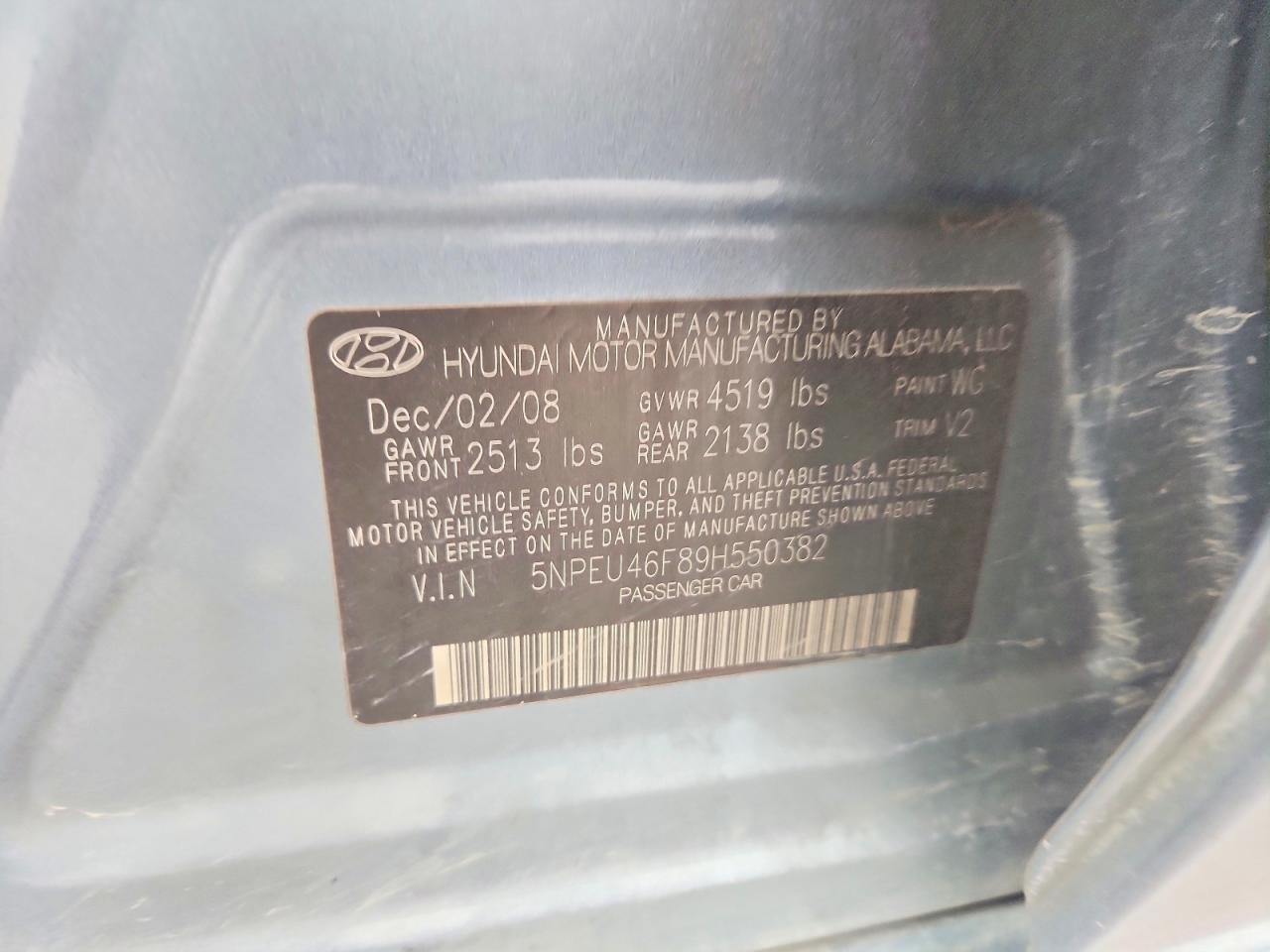 2009 HYUNDAI SONATA