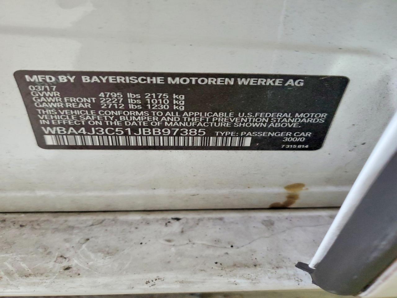 2018 BMW 4 Series