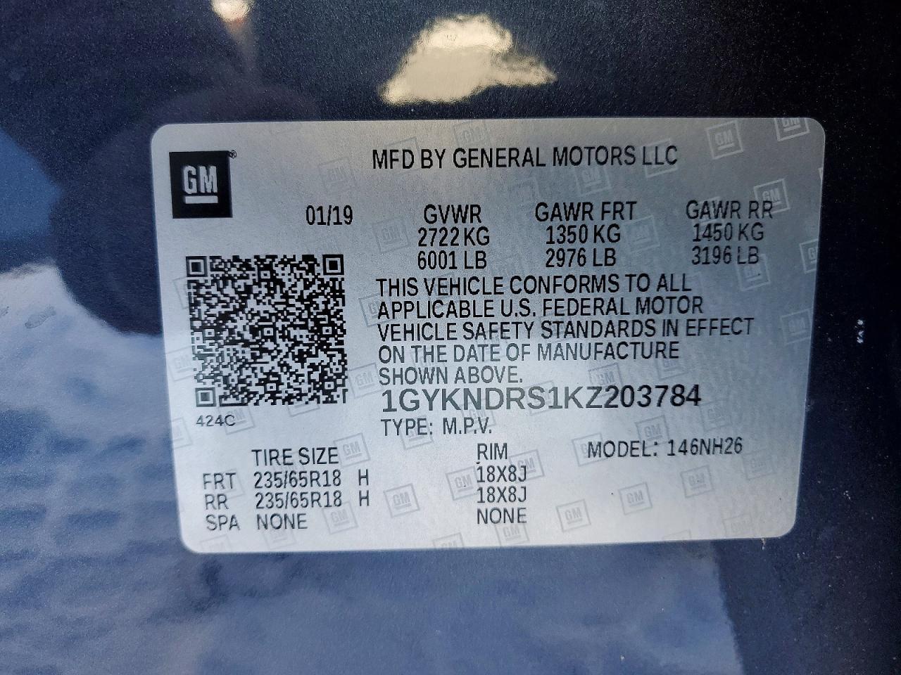 2019 CADILLAC XT5