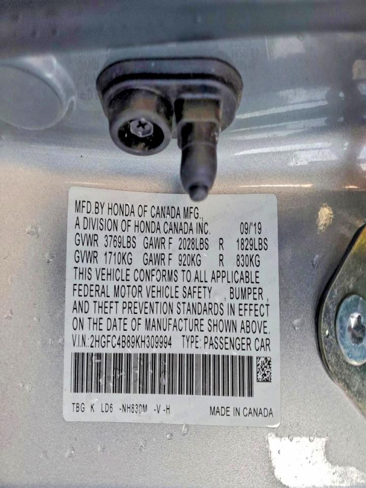 2019 HONDA CIVIC