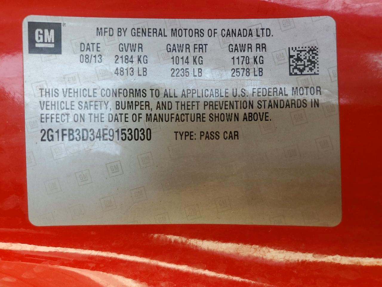 2014 CHEVROLET Camaro