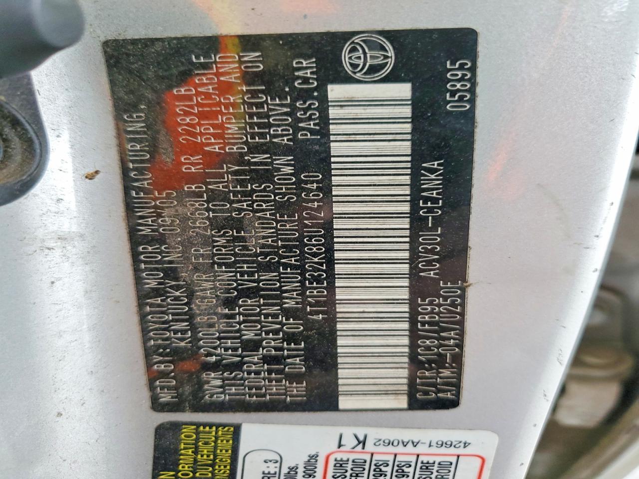 2006 TOYOTA CAMRY