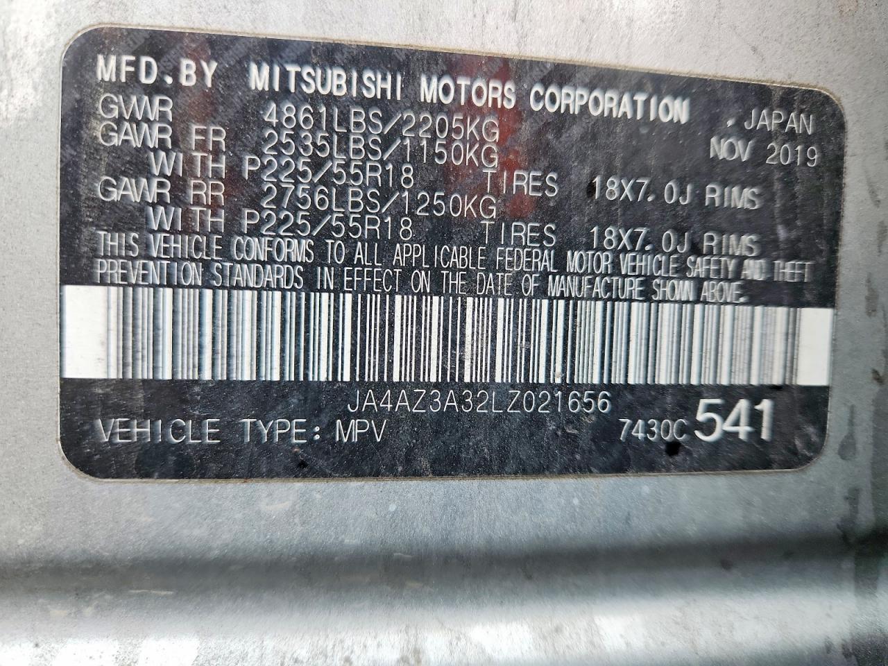 2020 MITSUBISHI outlander