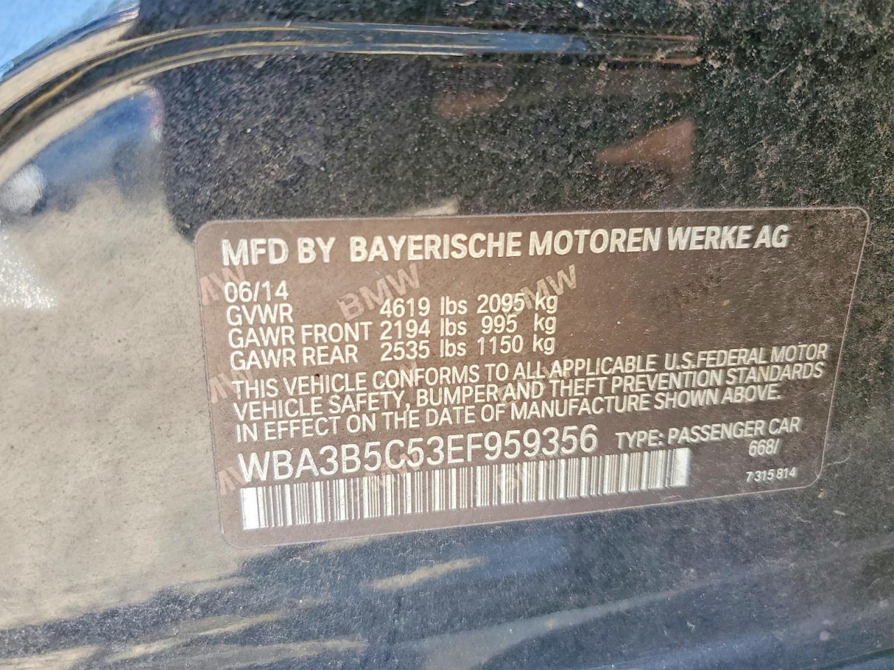 2014 BMW 3 SERIES