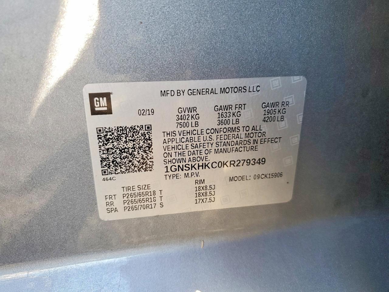2019 CHEVROLET Suburban