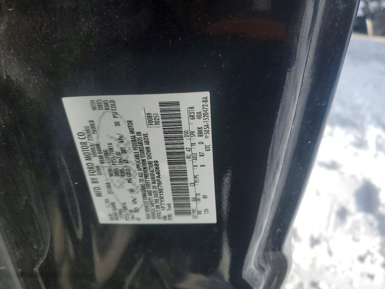 2006 FORD RANGER