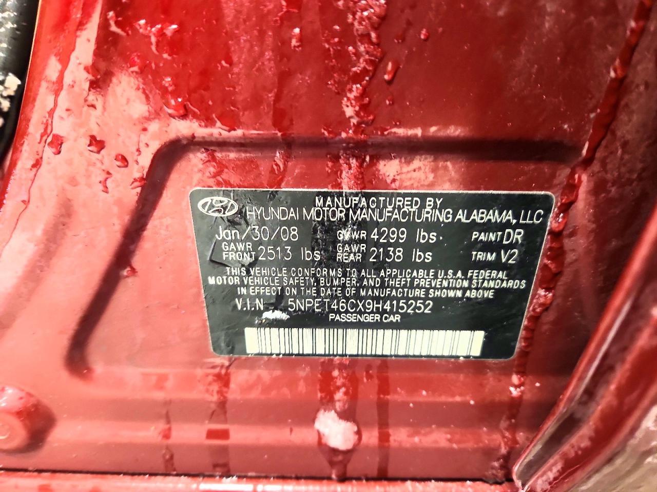 2009 HYUNDAI SONATA