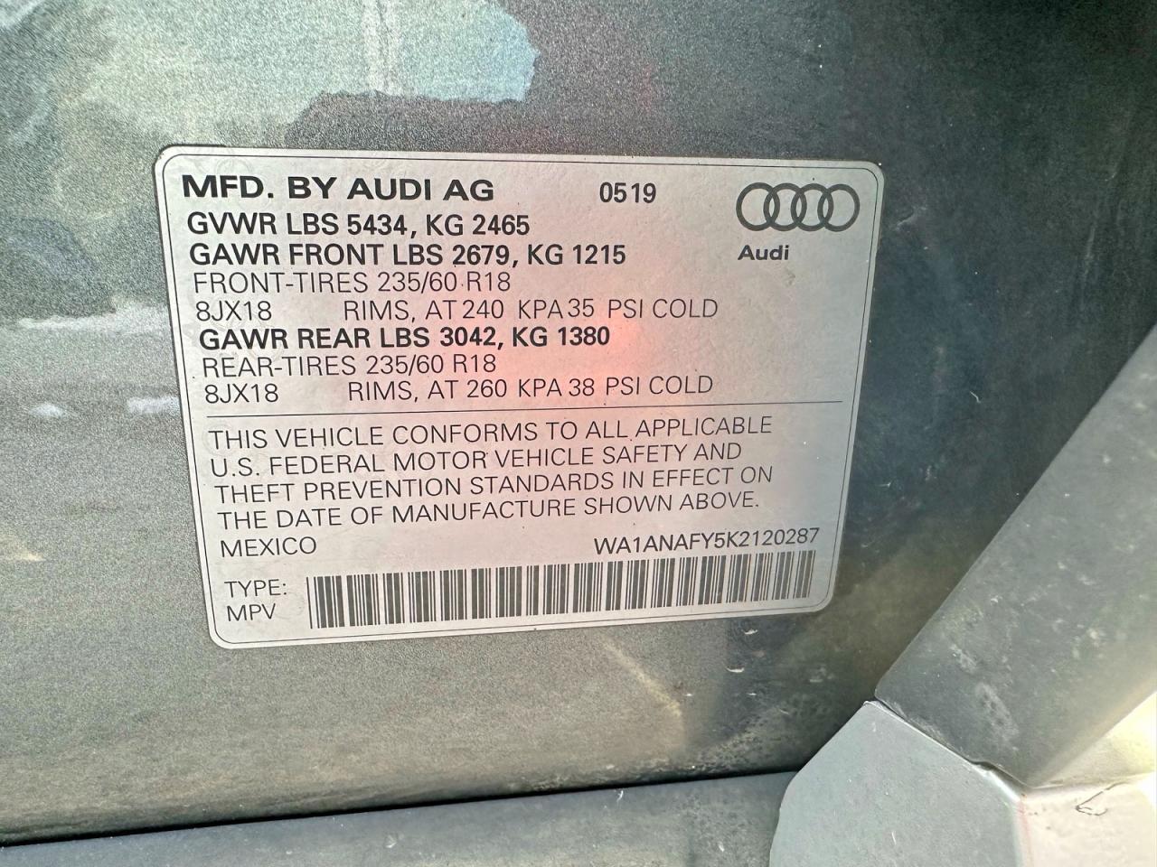 2019 AUDI Q5
