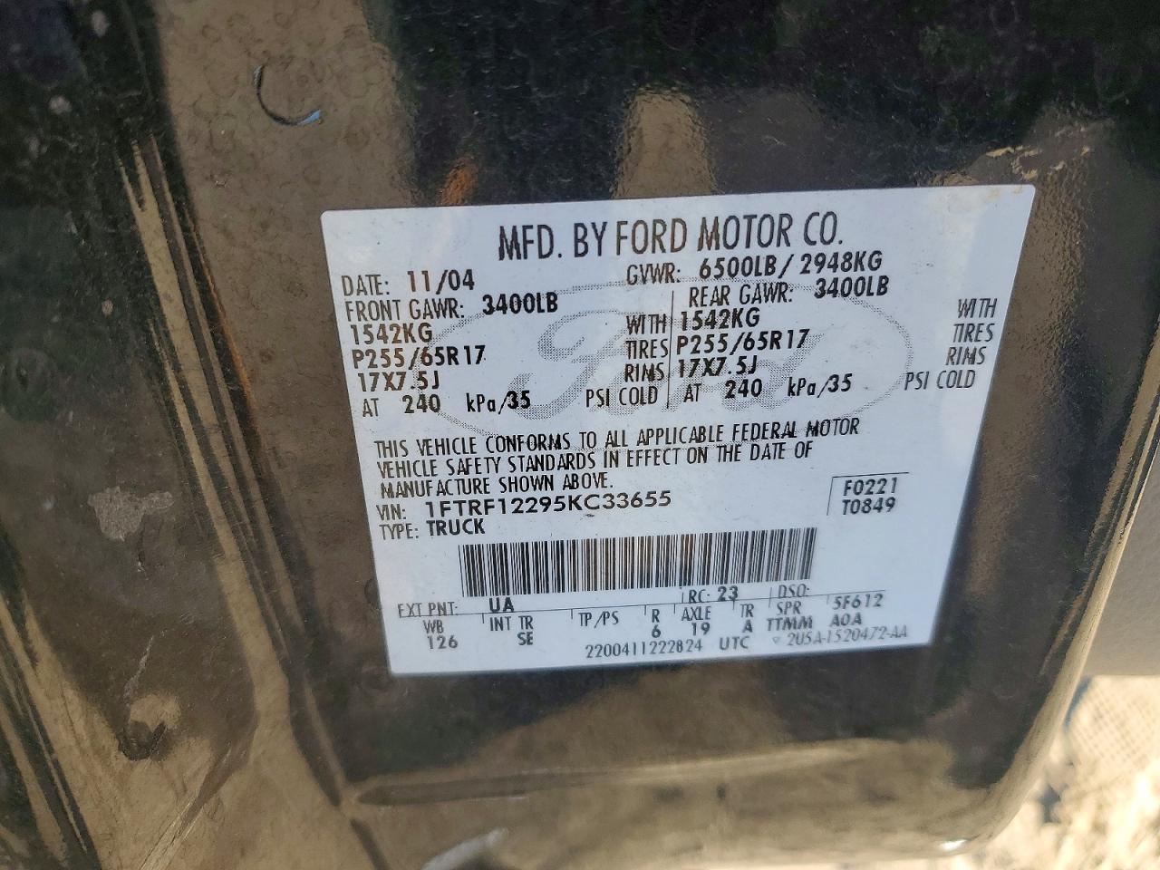 2005 FORD F-150