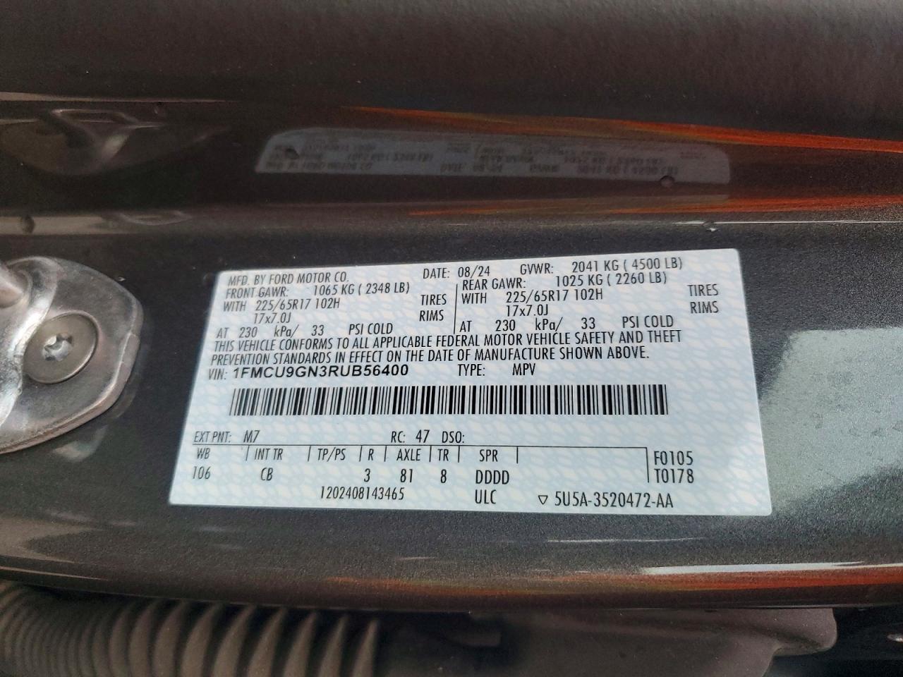 2024 FORD ESCAPE