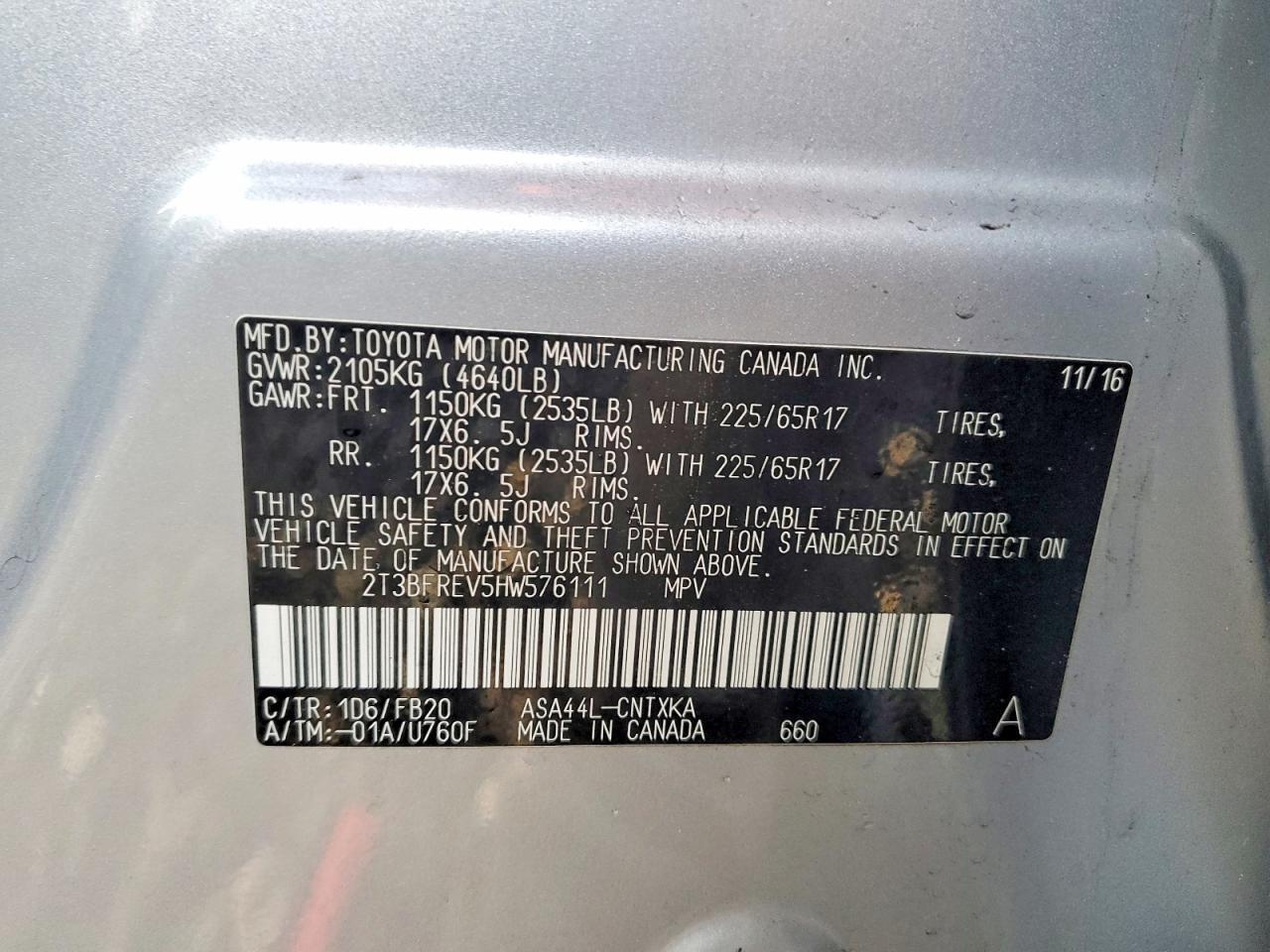 2017 TOYOTA RAV4