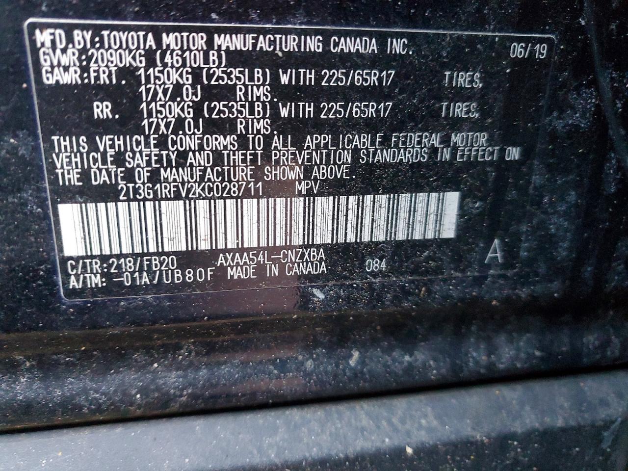 2019 TOYOTA RAV4