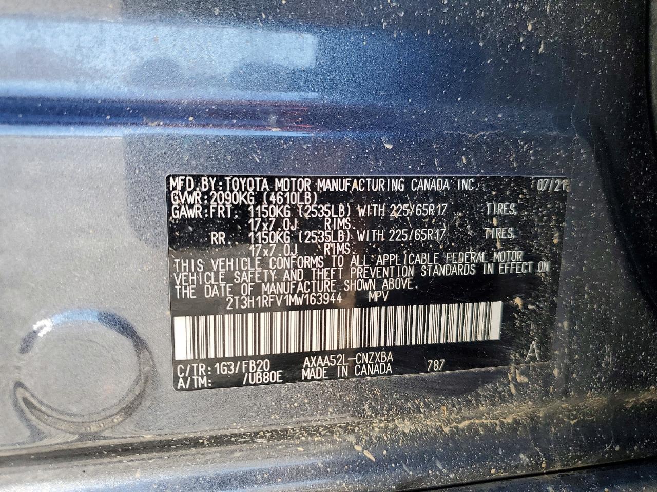 2021 TOYOTA RAV4