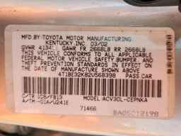2002 TOYOTA CAMRY