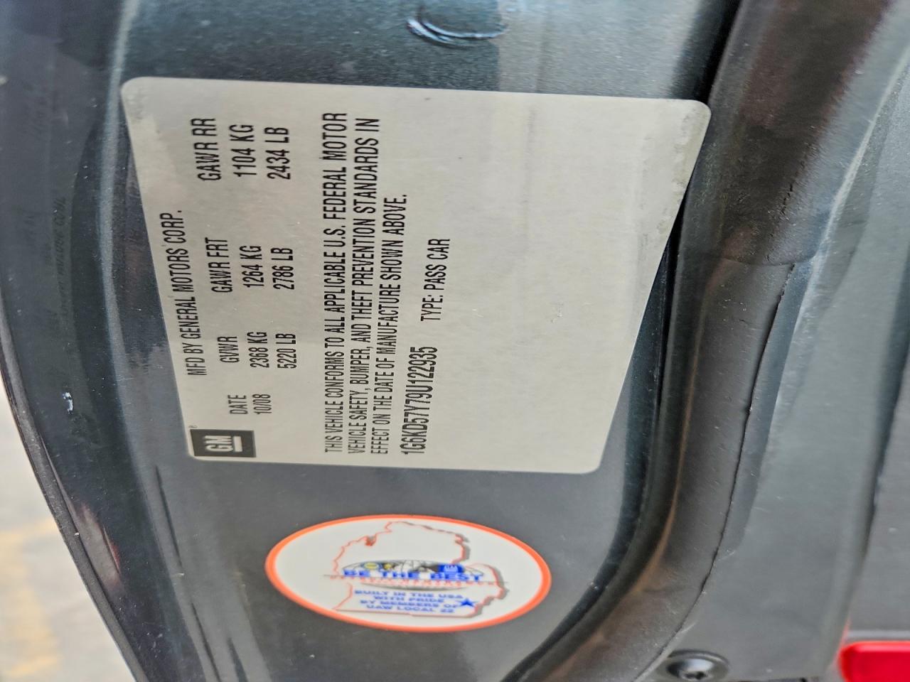 2009 CADILLAC DTS