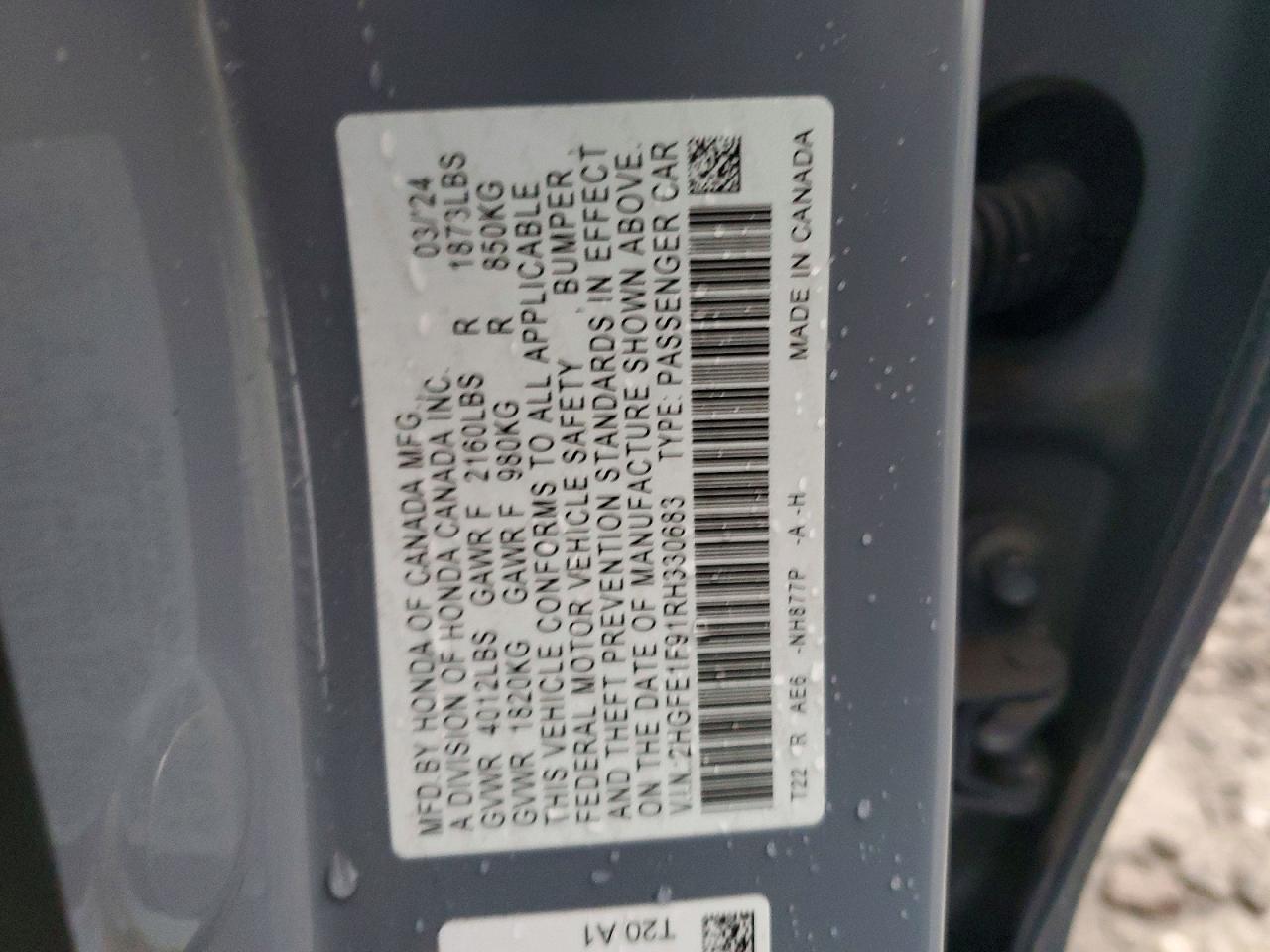 2024 HONDA CIVIC