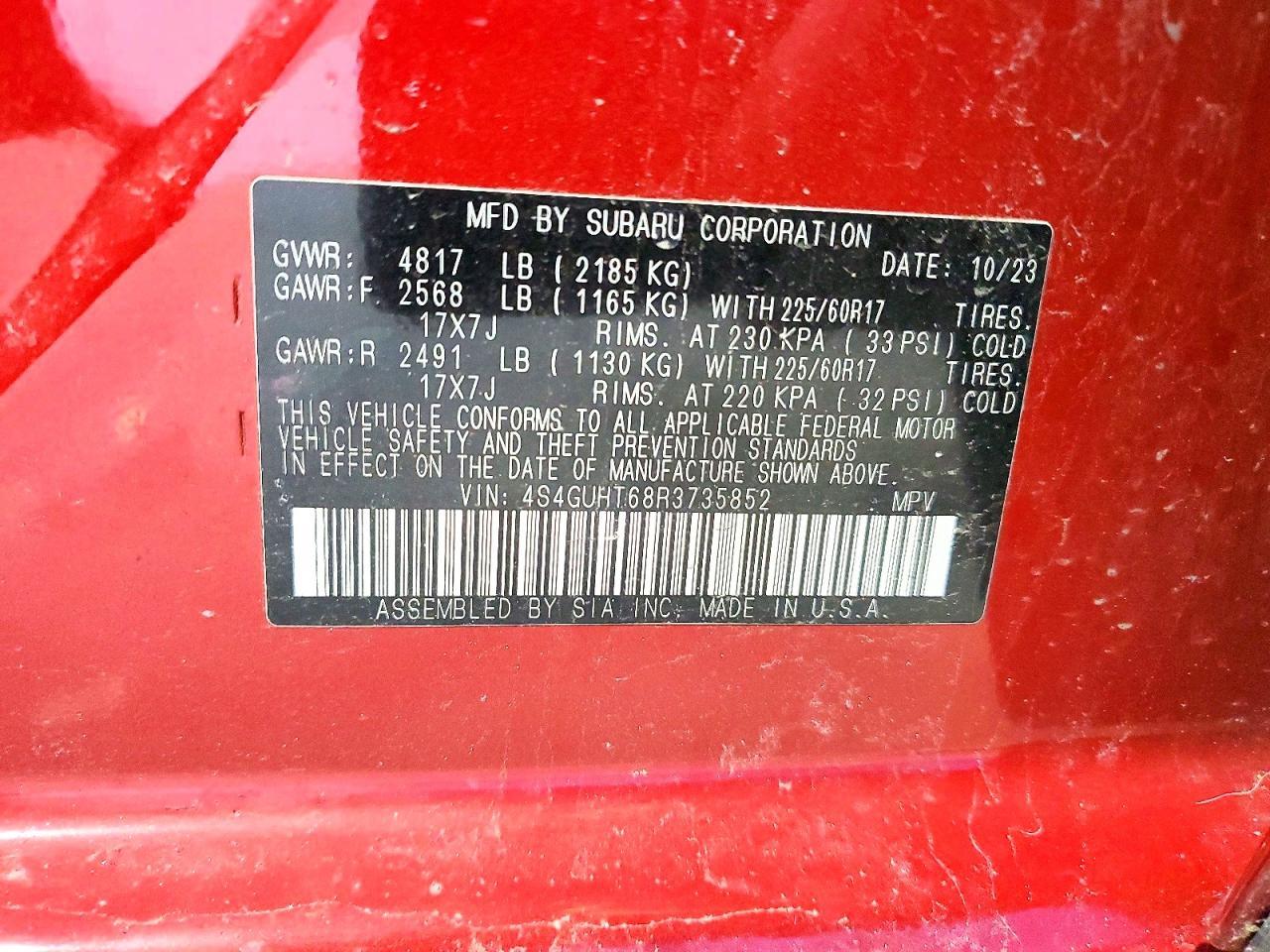 2024 SUBARU Crosstrek