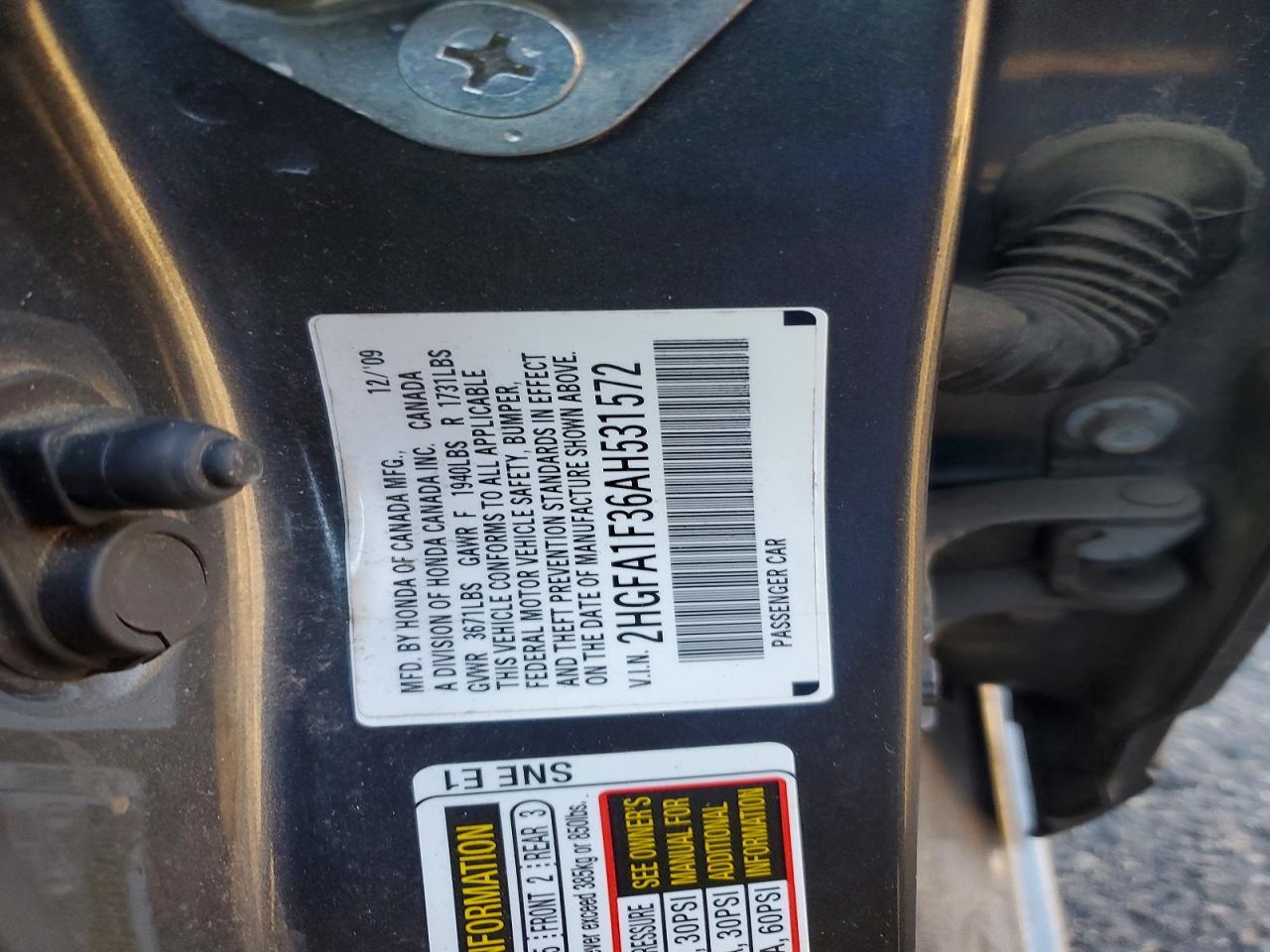 2010 HONDA CIVIC