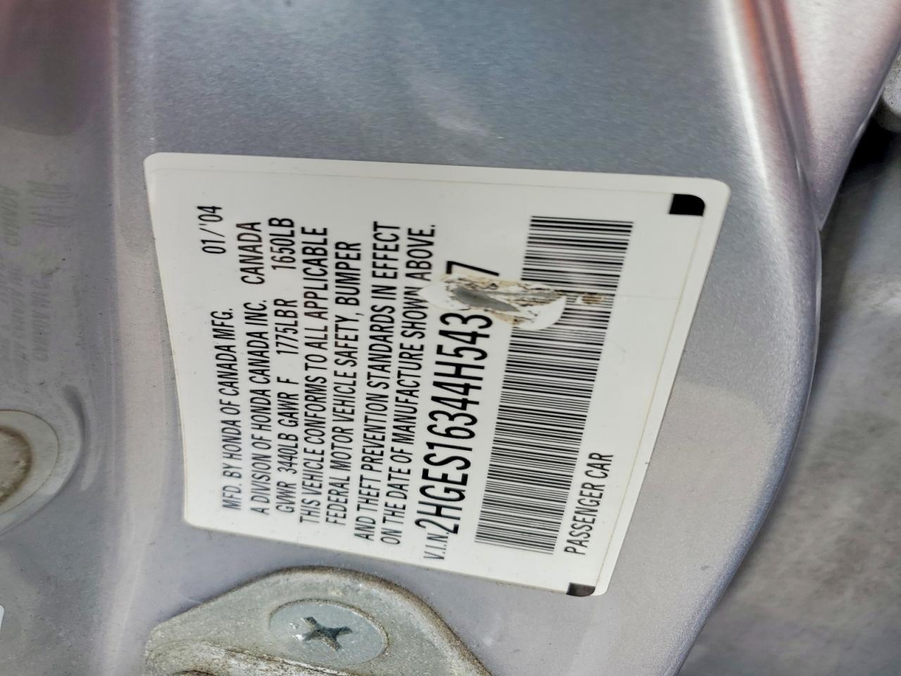 2004 HONDA CIVIC
