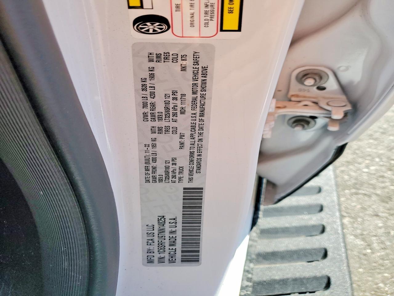 2022 RAM 1500