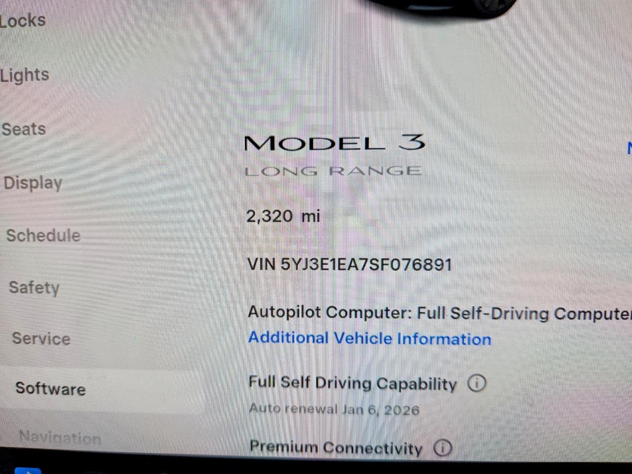 2025 TESLA MODEL 3