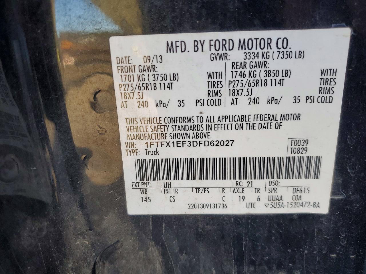 2013 FORD F-150