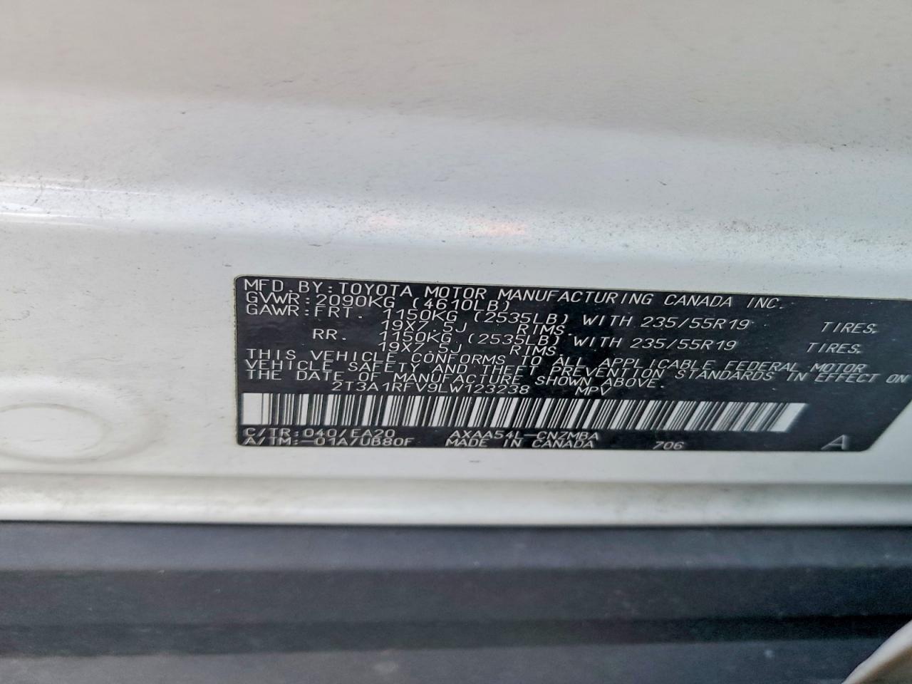 2020 TOYOTA RAV4
