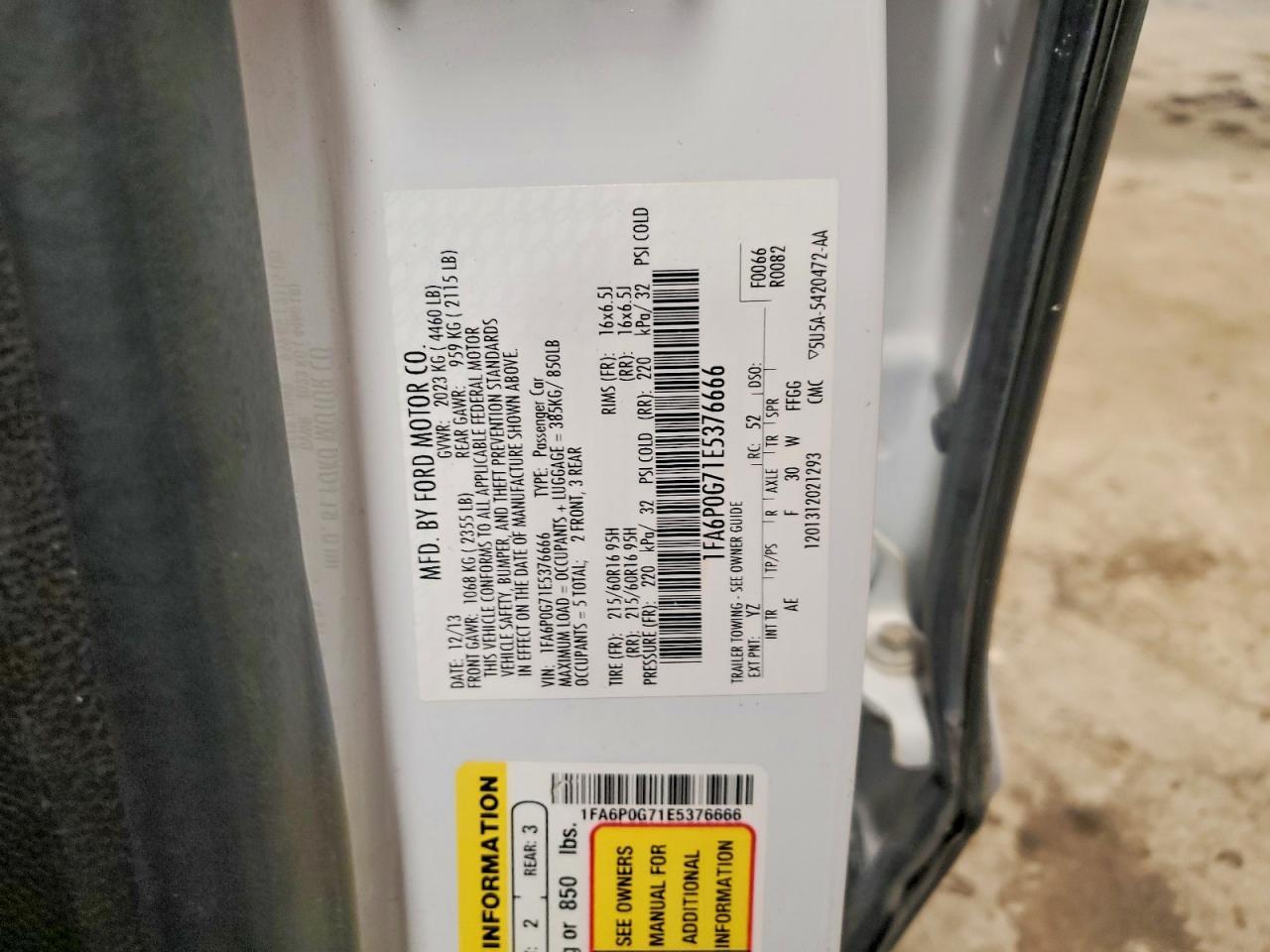 2014 FORD FUSION