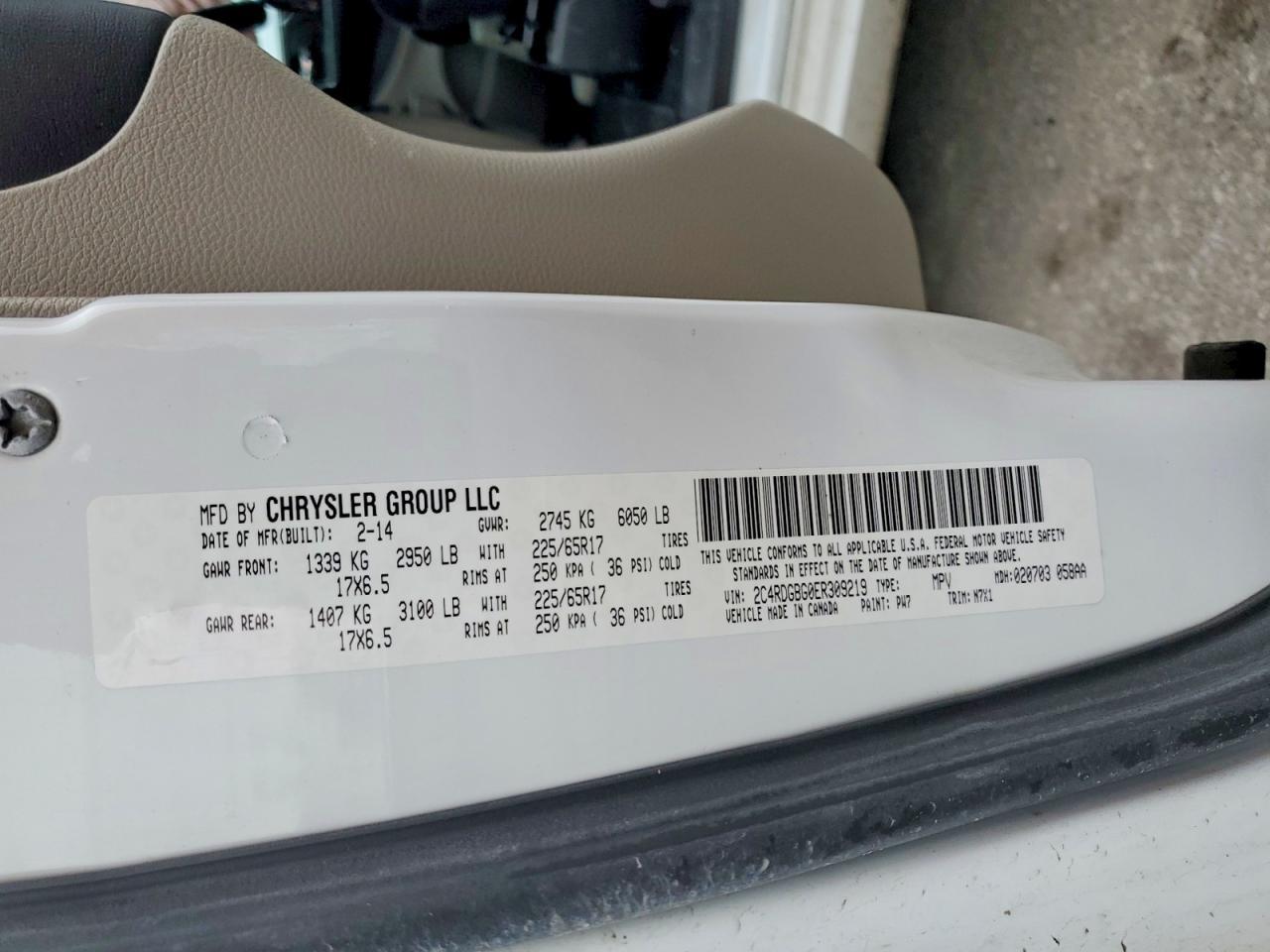 2014 DODGE GRAND CARAVAN
