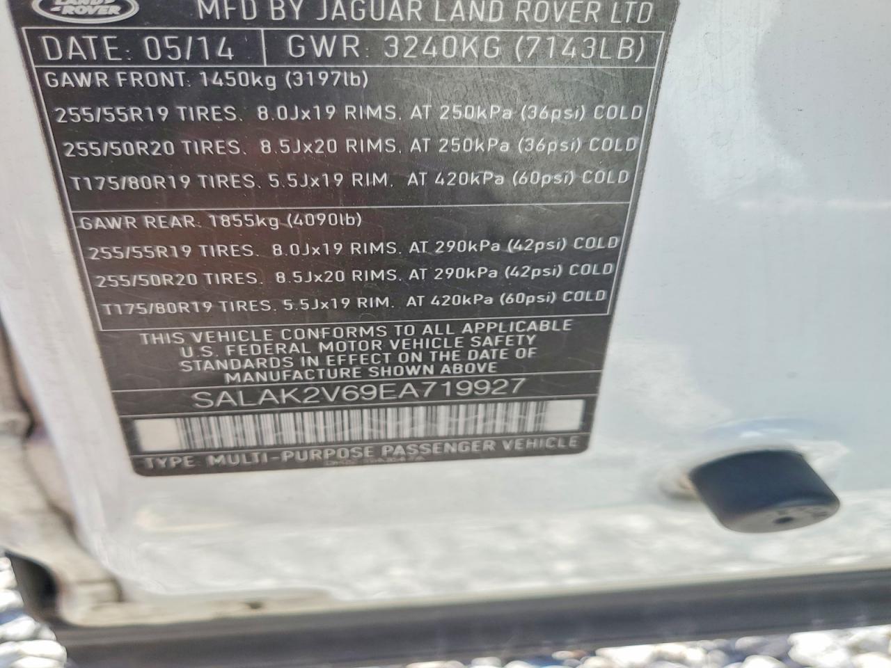 2014 LAND ROVER LR4