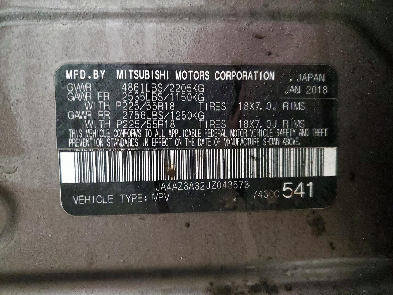 2018 MITSUBISHI outlander