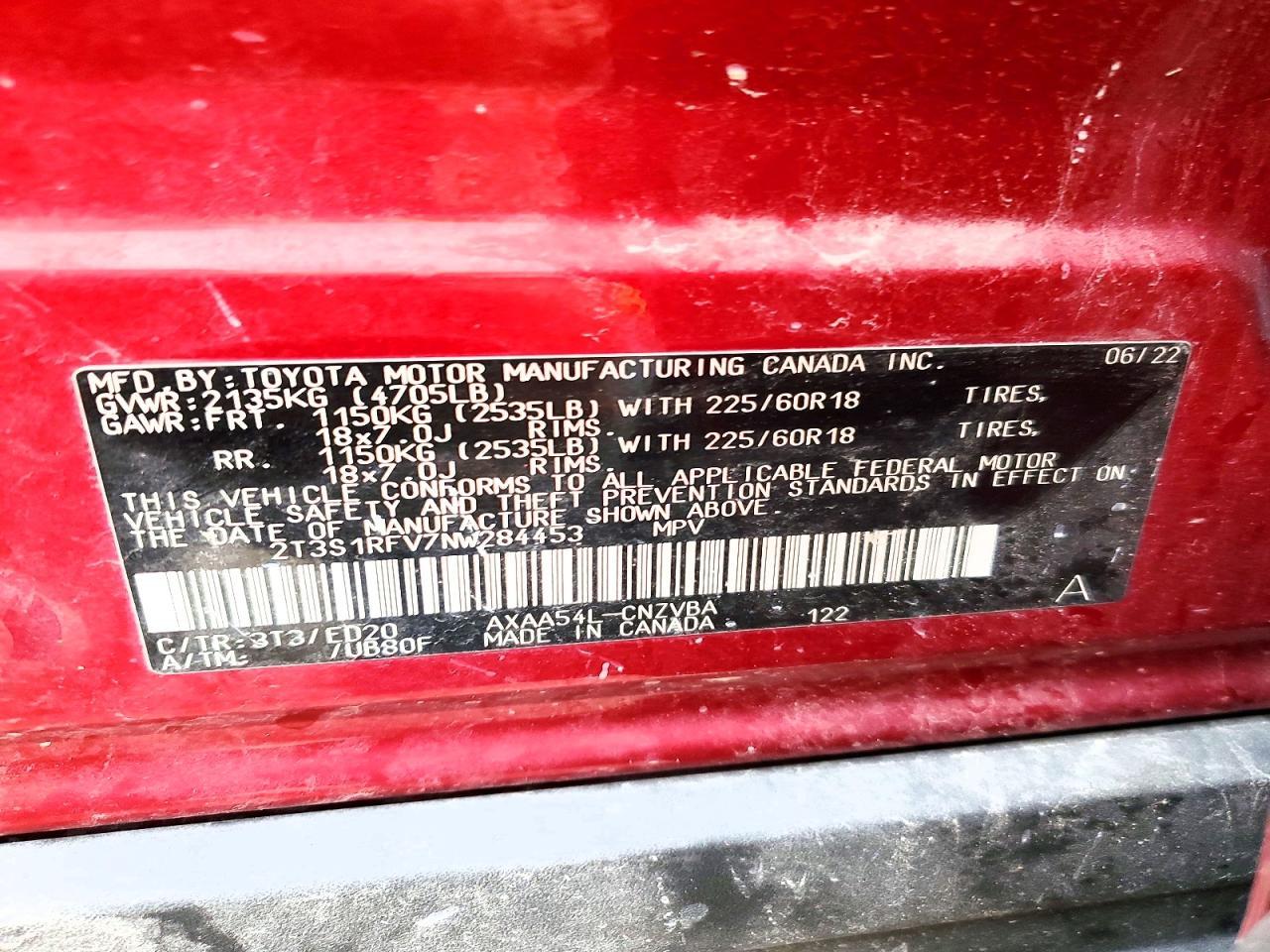 2022 TOYOTA RAV4