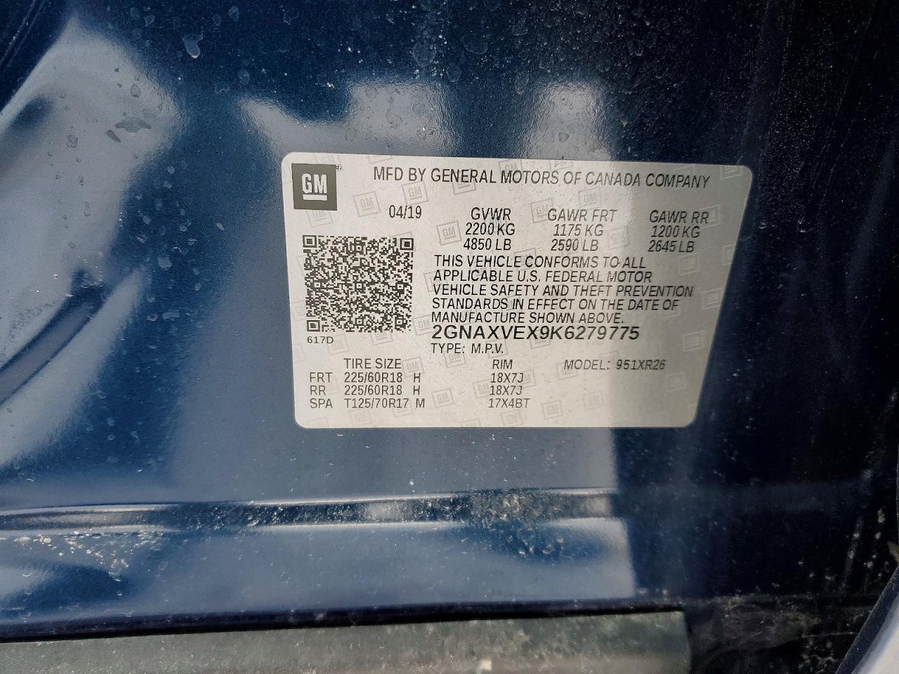 2019 CHEVROLET EQUINOX